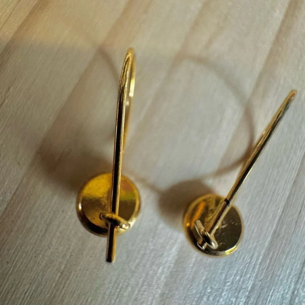 Gold-Tone Crystal Drop Earrings
